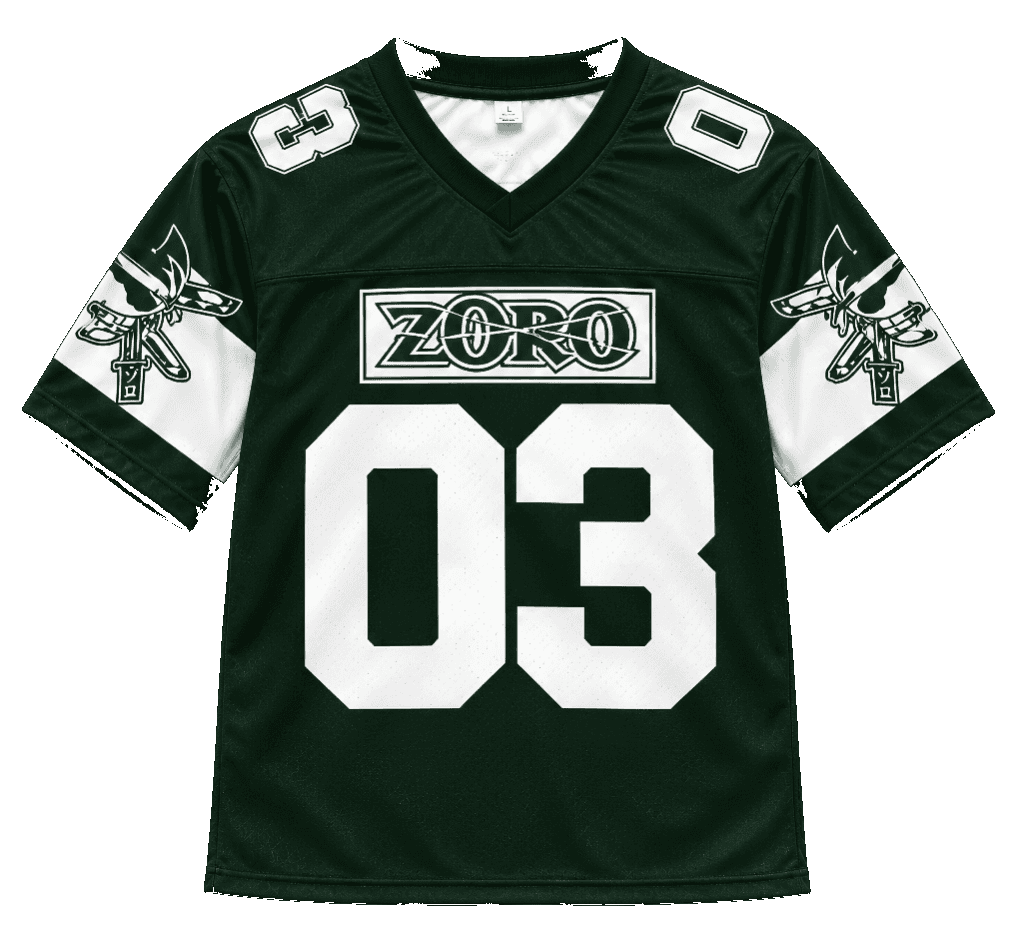 One Piece Zoro Green Jersey view 2