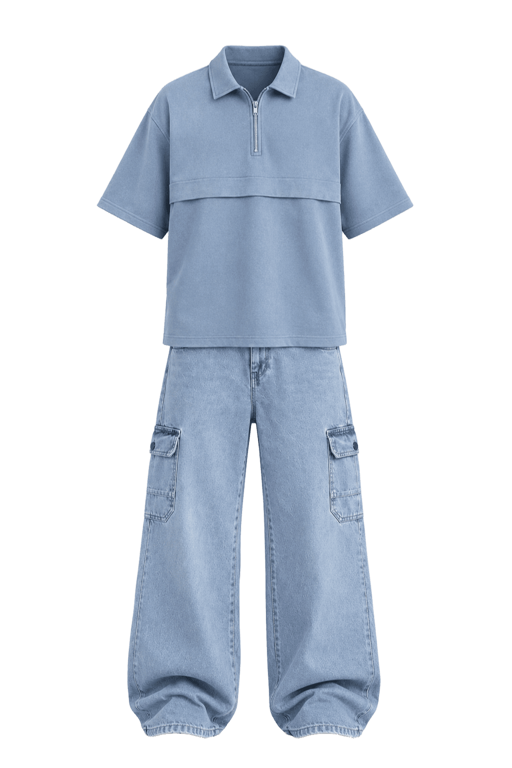 Light Blue  Outfit view 2