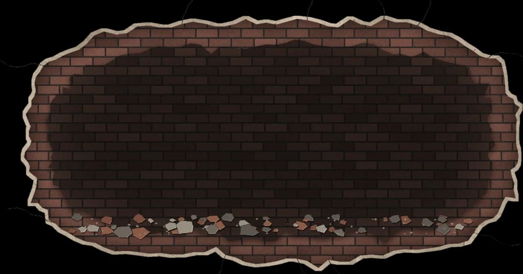 Anime Pack 5 in 1 Broken Brick Wall